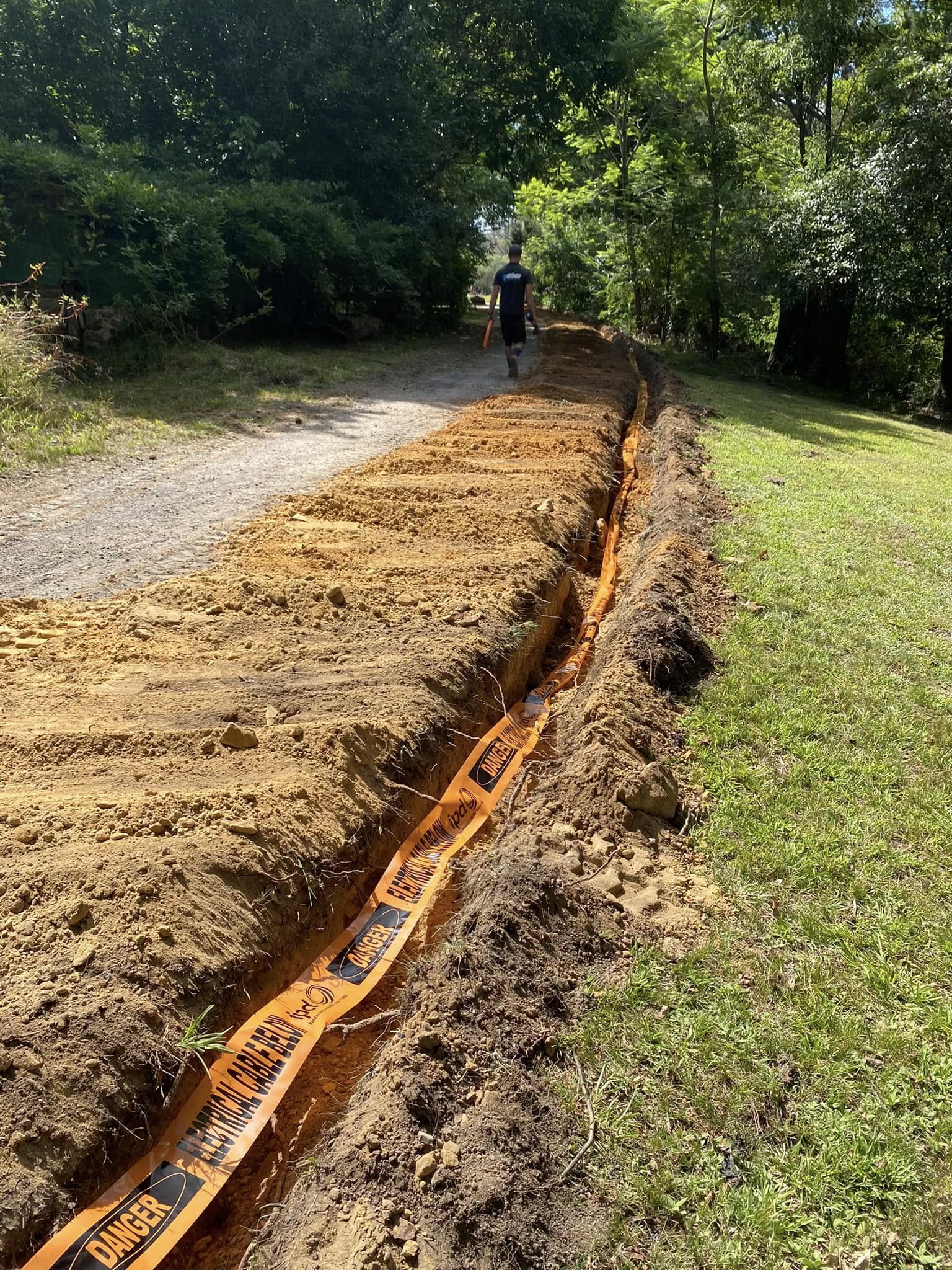 Underground electrical cable installation — Pether Electrical