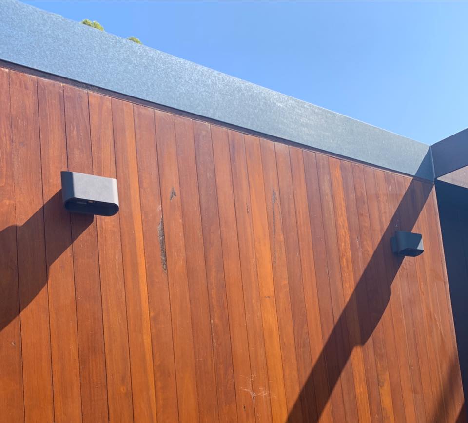 Outdoor wall light installation — Pether Electrical