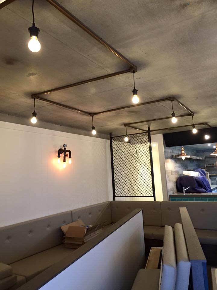 Industrial café pendant lighting — Pether Electrical